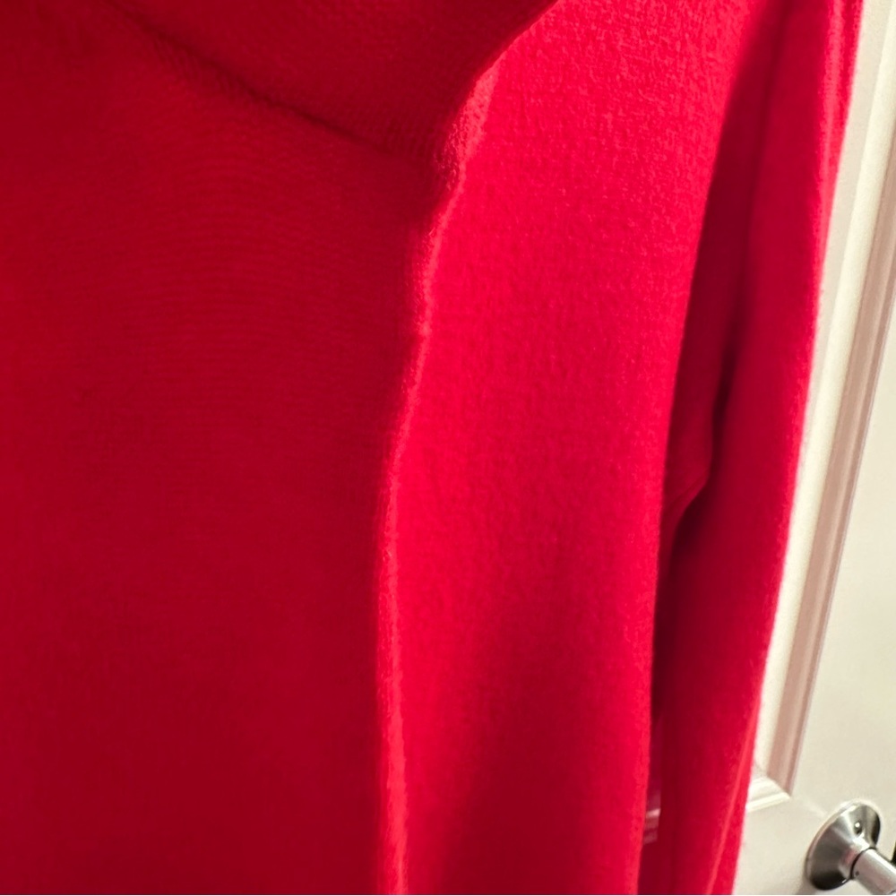 Nordstrom red 100% cashmere crewneck sweater Size XXL - Picture 6 of 13